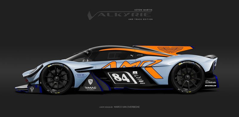 Illustration for article titled The Aston Martin Valkyrie Looks Especially Good In Classic Racing Liveries